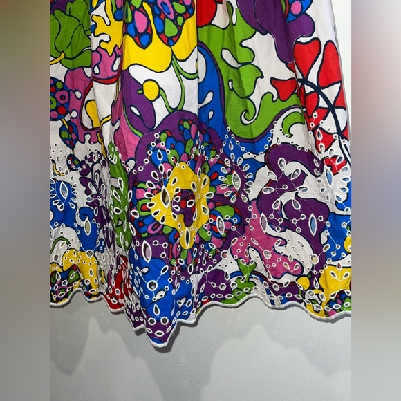 Rhode beautiful Audrey  Boho Woodstock floral colorful midi skirt - Picture 15 of 17